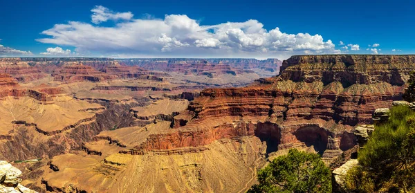 Panorama Del Parque Nacional Del Gran Cañón Día Soleado Arizona — Foto de Stock