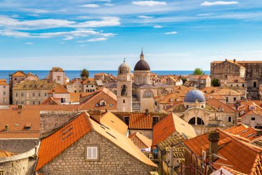 Eski şehirde Dubrovnik bir güzel yaz günü, Hırvatistan