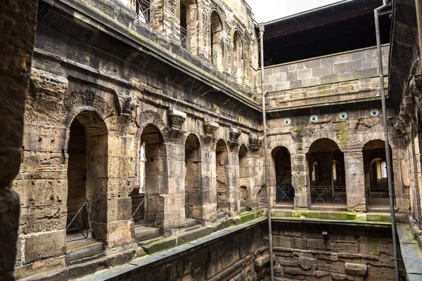 Porta Nigra Fekete Kapu Trier Egy Szép Nyári Nap Németország — Stock Fotó