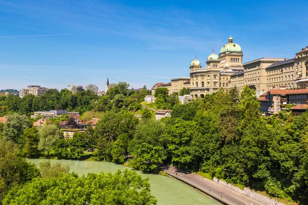 Federal Palace Switzerland Bern Beautiful Summer Day Switzerland — Stock Photo, Image