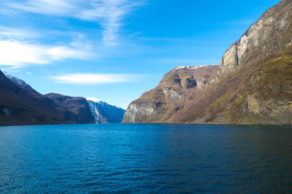 Sognefjord Norvegia Una Giornata Sole — Foto Stock