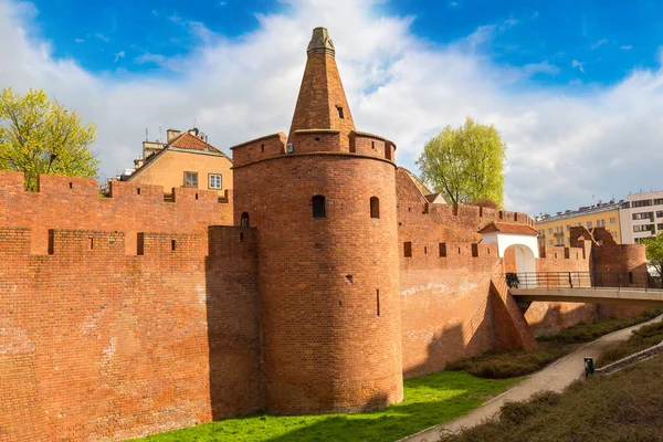 Barbican Fortress Historic Center Warsaw Poland — Stock Photo, Image