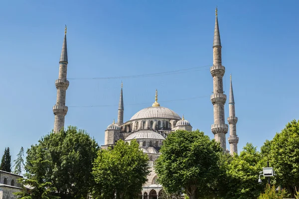 Mešita Sultan Ahmed Modrá Mešita Istanbulu Turecku Krásné Letní Den — Stock fotografie
