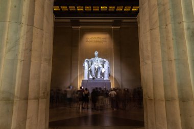 Abraham Lincoln heykeli Washington DC, ABD 'de Lincoln Memorial' da