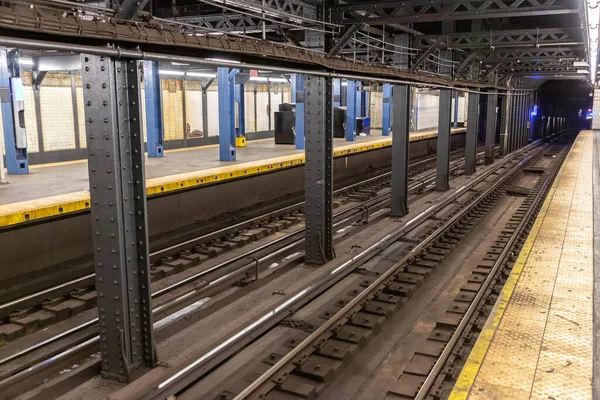 Old Subway Station Manhattan New York City Usa — Stockfoto