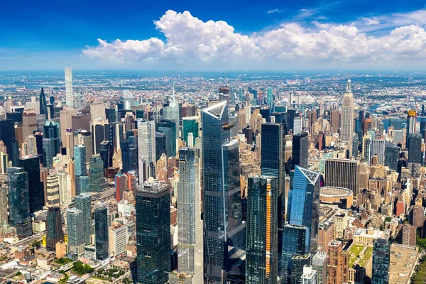 Vista Aérea Panorámica Manhattan Nueva York —  Fotos de Stock