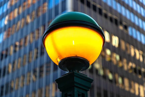 Lampa Wjazdowa Metra Nowy Jork Usa — Zdjęcie stockowe