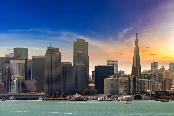 Panoramautsikt Över San Francisco Vid Solnedgången Kalifornien Usa — Stockfoto