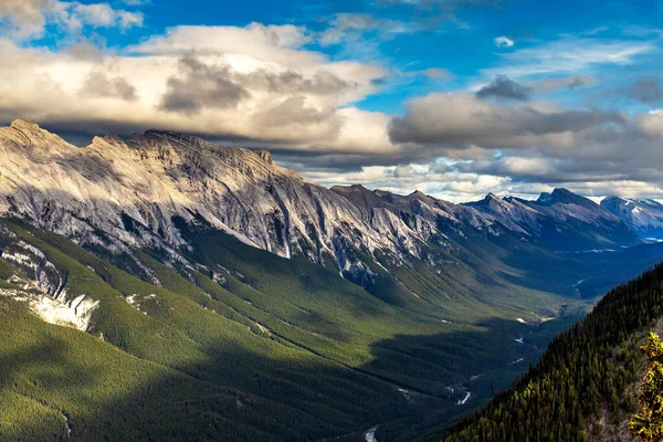 Panoramautsikt Över Bow Valley Banff Nationalpark Canadian Rockies — Stockfoto