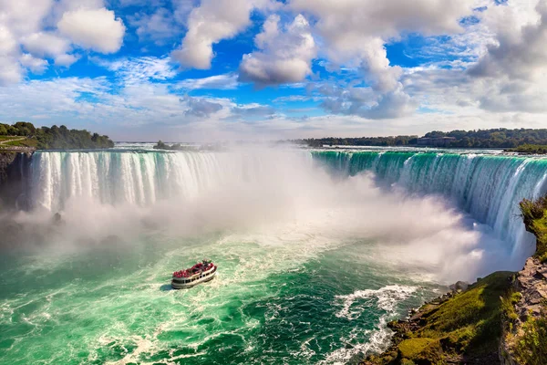 Kanada Niagara Şelaleleri Nalı Şelaleleri Niagara Şelaleleri Ontario Kanada Güneşli — Stok fotoğraf