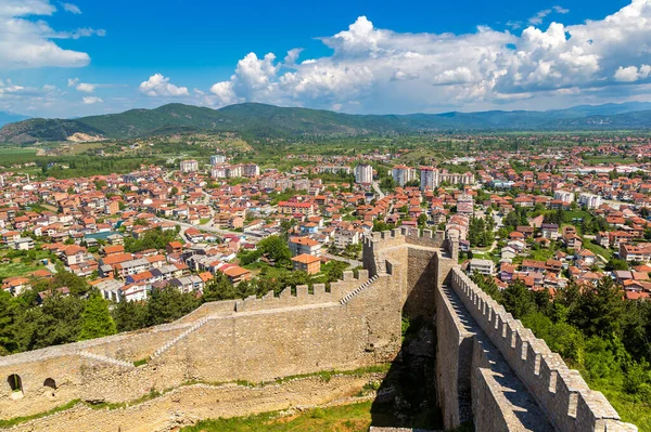 Bir Güzel Yaz Günü Makedonya Cumhuriyeti Tzar Samuel Ohri Eski — Stok fotoğraf