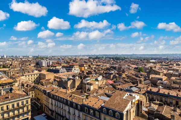 Vista Aerea Panoramica Bordeaux Una Bella Giornata Estiva Francia — Foto Stock