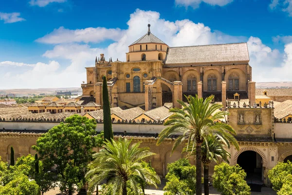 Panoramic View Great Mosque Mezquita Cathedral Cordoba Beautiful Summer Day — Stock Photo, Image