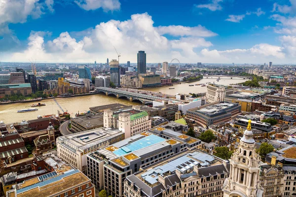 Panoramic Air View London Beautiful Summer Day England United Kingdom — стоковое фото