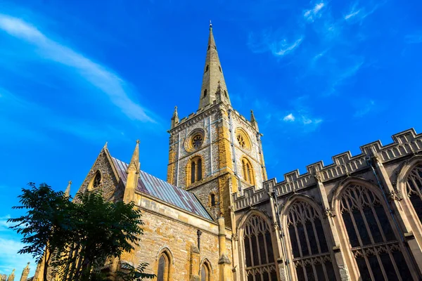 Kościół Świętej Trójcy Stratford Avon Piękny Letni Dzień Anglia Wielka — Zdjęcie stockowe