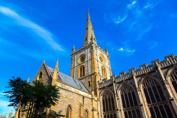 Igreja Santíssima Trindade Stratford Avon Belo Dia Verão Inglaterra Reino — Fotografia de Stock