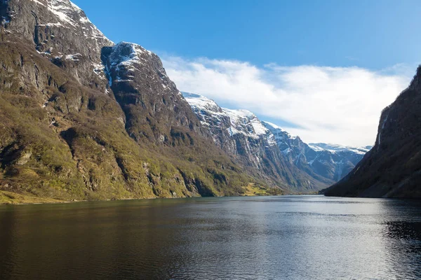 Güneşli Bir Günde Norveç Sognefjord — Stok fotoğraf