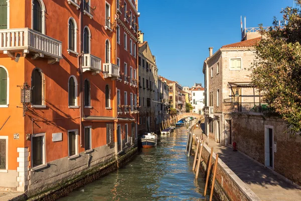 Canal Veneza Belo Dia Verão Itália — Fotografia de Stock