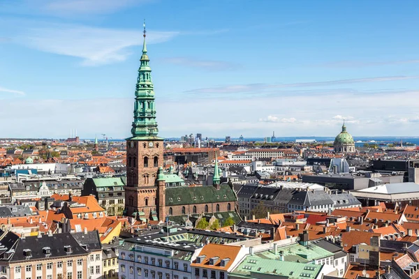 Vue Aérienne Copenhague Danemark Par Une Journée Ensoleillée — Photo