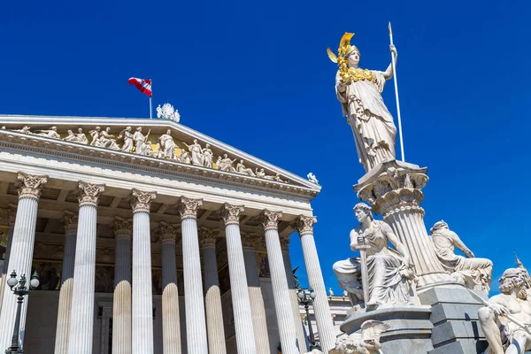 Austrian Parliament in Vienna, Austria in a beautiful summer day