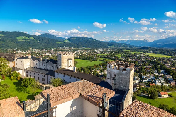 Salzburg Festung Hohensalzburg Österreich Einem Schönen Sommertag — Stockfoto