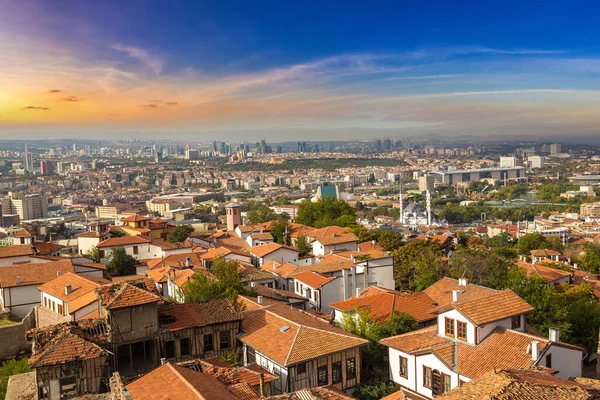 Ankara Türkiye Nin Panoramik Havadan Görünümü Güzel Yaz Gün — Stok fotoğraf