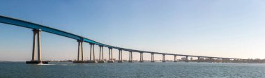 San Diego, Kaliforniya 'daki Coronado Köprüsü Panoraması, ABD