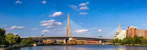 Panorama Leverett Circle Connector Bridge Boston Massachusetts Eua — Fotografia de Stock