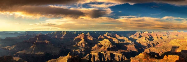 Πανόραμα Του Εθνικού Πάρκου Grand Canyon Στο Powell Point Ηλιοβασίλεμα — Φωτογραφία Αρχείου