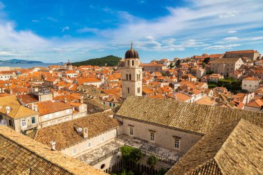 Eski şehirde Dubrovnik bir güzel yaz günü, Hırvatistan