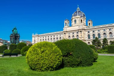 Güzel yaz günü Viyana, Avusturya'da Naturhistorisches Müzesi (Doğal Tarih Müzesi)