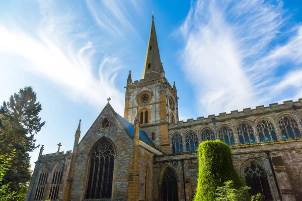 Holy Trinity Church Stratford Avon Par Une Belle Journée Été — Photo