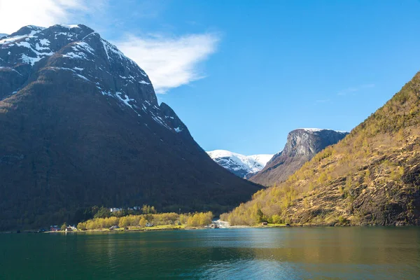 Sognefjord Noorwegen Een Zonnige Dag — Stockfoto