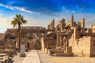 Karnak temple in a sunny day, Luxor, Egypt