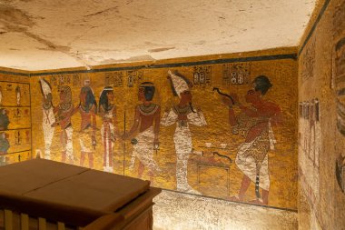 Krallar Vadisi 'nde Firavun Tutankamon' un Mezarı, Luxor, Mısır