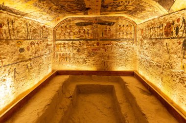 Krallar Vadisi, Luxor, Mısır 'da Firavun Ramses III' ün mezarı.