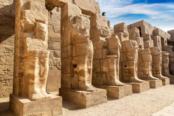 Karnak Tempel Einem Sonnigen Tag Luxor Ägypten — Stockfoto