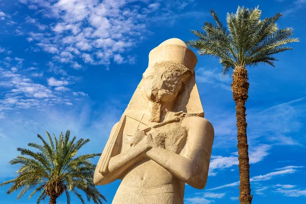 Karnak Tempel Einem Sonnigen Tag Luxor Ägypten — Stockfoto