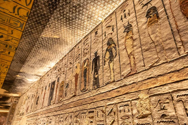 Гробница Фараона Рамсеса Iii Долине Царей Луксор Египет — стоковое фото