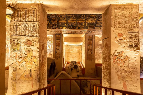 Tomb Pharaohs Rameses Valley Kings Luxor Egypt — Photo