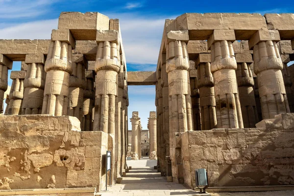 Luxor Temple Sunny Day Luxor Egypt — Zdjęcie stockowe
