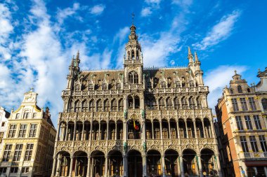 Brüksel 'deki Grand Place Güzel bir yaz günü, Belçika
