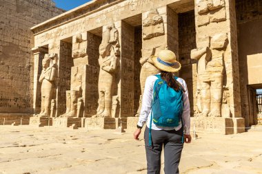 Luxor 'daki Medinet Habu tapınağı, Kral Vadisi, Mısır