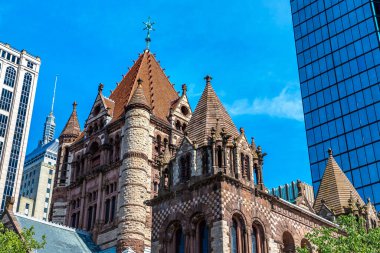 Trinity Kilisesi Copley Meydanı'Boston, Massachusetts, ABD