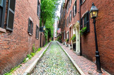 Boston, Massachusetts, ABD 'deki tarihi palamut caddesi.