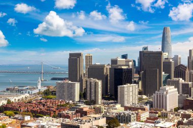 San Francisco, California, ABD 'nin panoramik hava manzarası