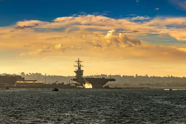 Modern Nuclear Aircraft Carrier San Diego California Usa — Stock Photo, Image