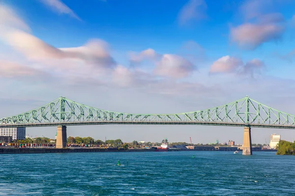 Ponte Jacques Cartier Pont Jacques Cartier Montreal Una Giornata Sole — Foto Stock