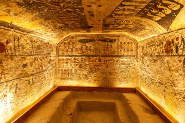 Krallar Vadisi, Luxor, Mısır 'da Firavun Ramses III' ün mezarı.