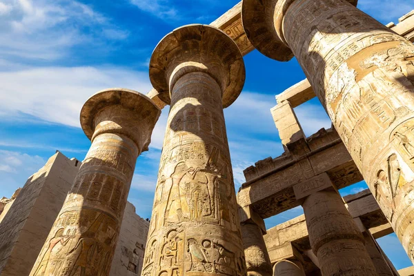 Karnak Temple Sunny Day Luxor Egypt — стоковое фото